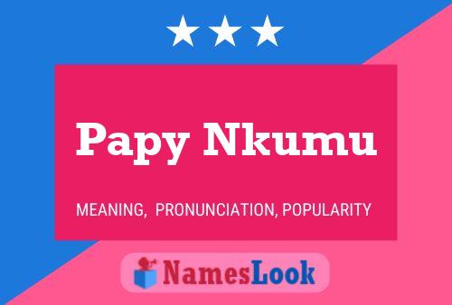 Papy Nkumu Namensposter