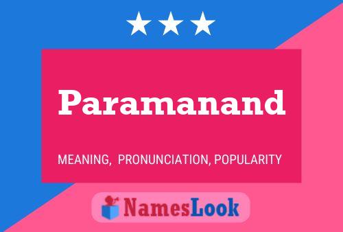 Paramanand Namensposter