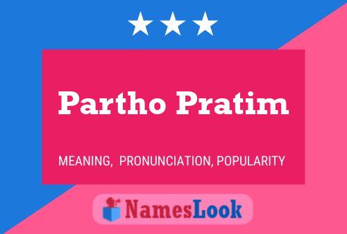 Partho Pratim Namensposter