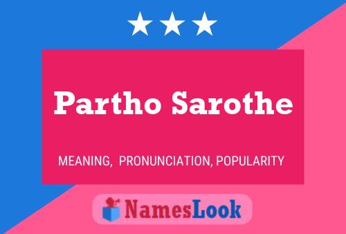 Partho Sarothe Namensposter