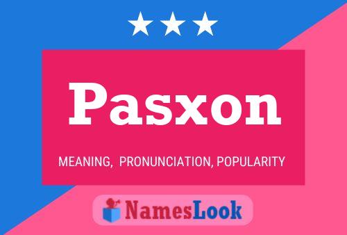 Pasxon Namensposter