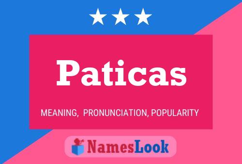 Paticas Namensposter