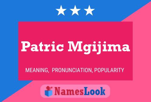 Patric Mgijima Namensposter