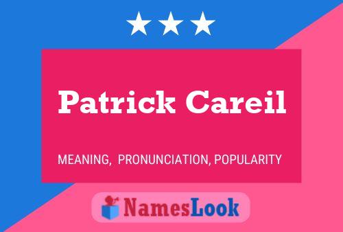 Patrick Careil Namensposter