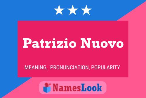 Patrizio Nuovo Namensposter