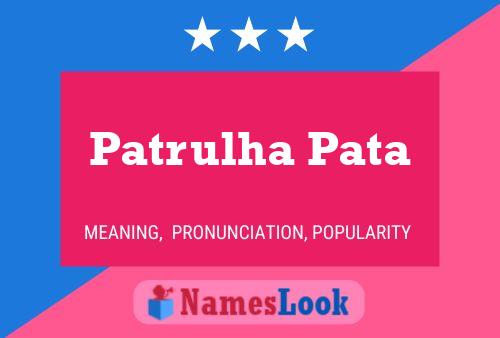 Patrulha Pata Namensposter