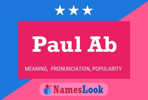 Paul Ab Namensposter