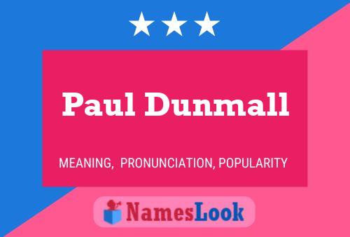 Paul Dunmall Namensposter