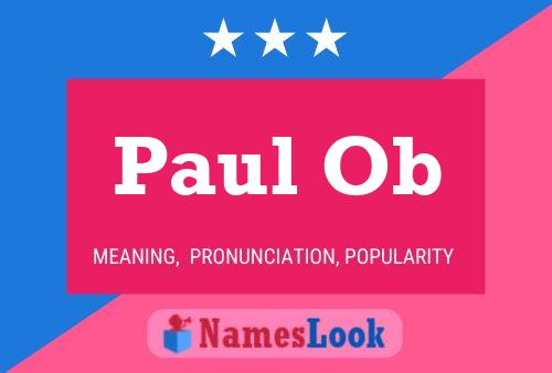 Paul Ob Namensposter