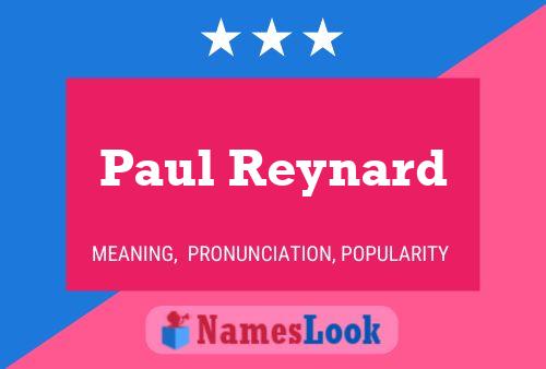 Paul Reynard Namensposter