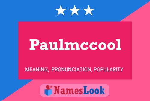 Paulmccool Namensposter