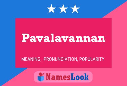 Pavalavannan Namensposter