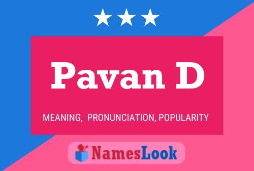 Pavan D Namensposter