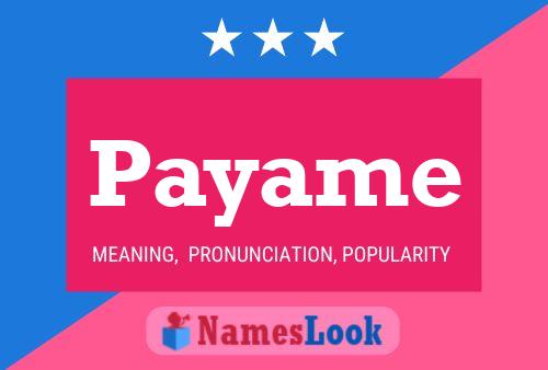 Payame Namensposter