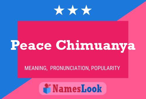 Peace Chimuanya Namensposter