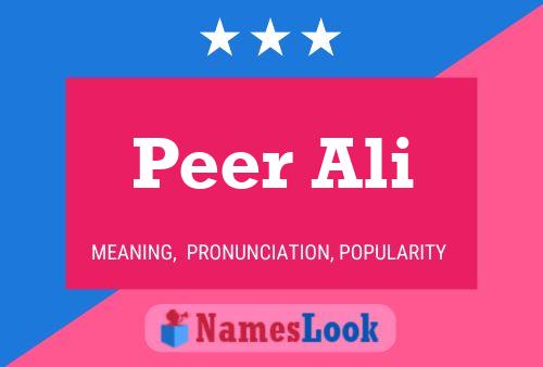 Peer Ali Namensposter