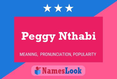 Peggy Nthabi Namensposter