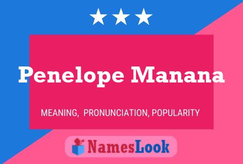 Penelope Manana Namensposter