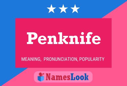 Penknife Namensposter