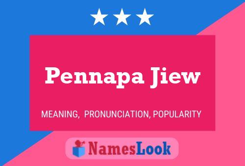 Pennapa Jiew Namensposter