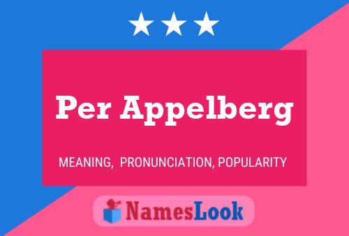 Per Appelberg Namensposter