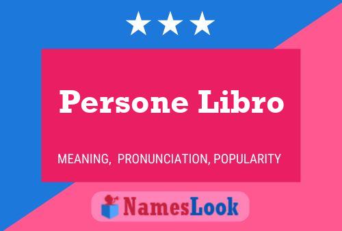 Persone Libro Namensposter