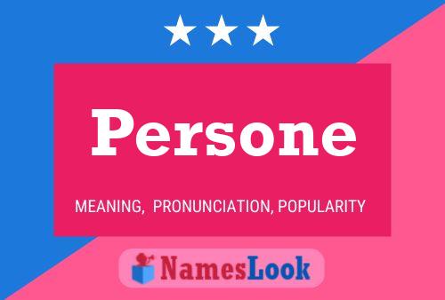 Persone Namensposter