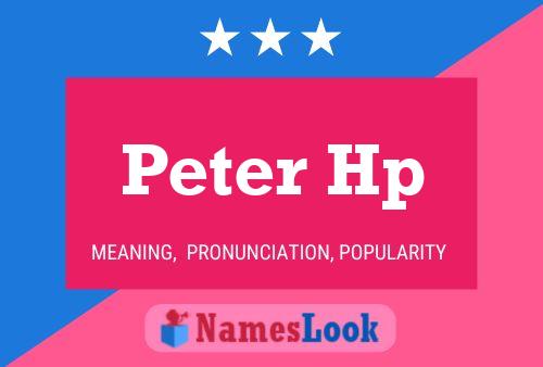 Peter Hp Namensposter