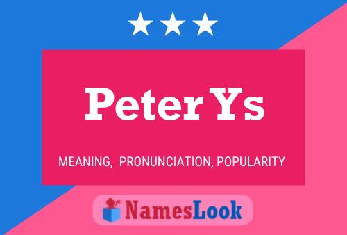 Peter Ys Namensposter