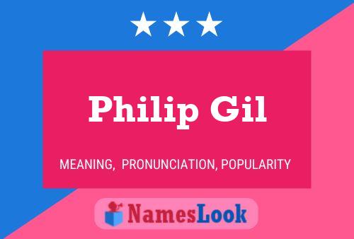 Philip Gil Namensposter