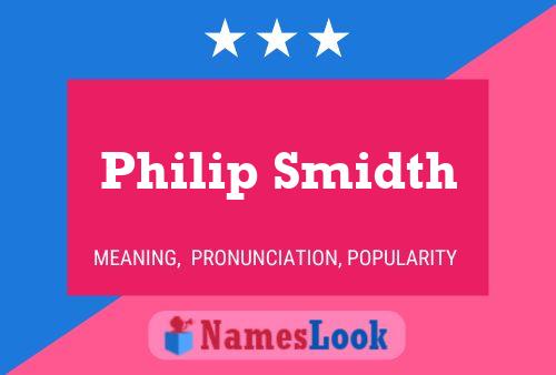 Philip Smidth Namensposter