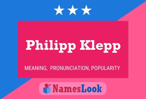 Philipp Klepp Namensposter