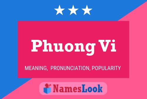 Phuong Vi Namensposter