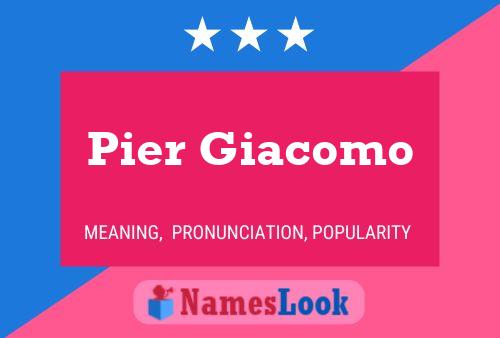 Pier Giacomo Namensposter