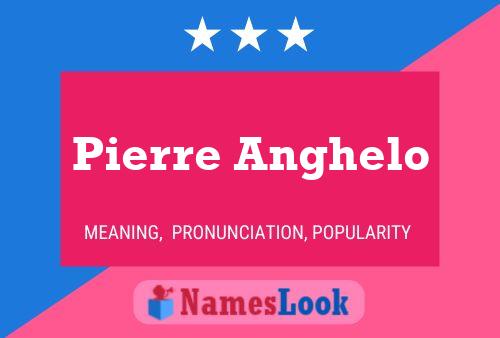 Pierre Anghelo Namensposter