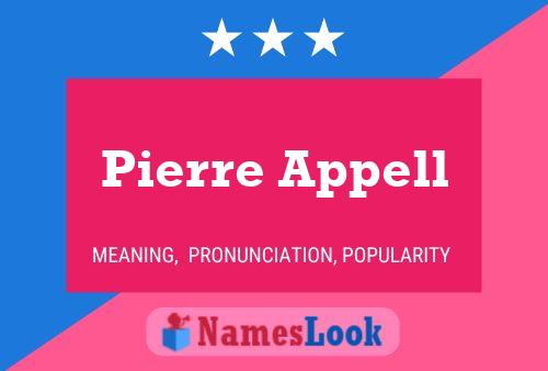 Pierre Appell Namensposter