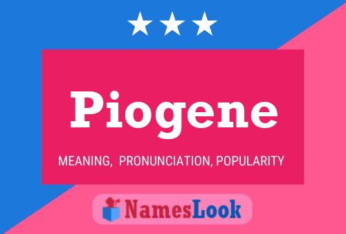 Piogene Namensposter