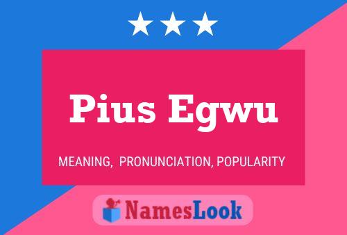 Pius Egwu Namensposter