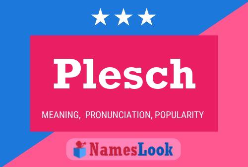 Plesch Namensposter