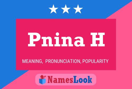 Pnina H Namensposter