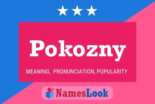 Pokozny Namensposter