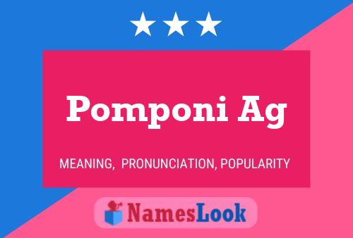 Pomponi Ag Namensposter