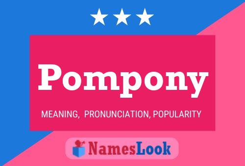 Pompony Namensposter