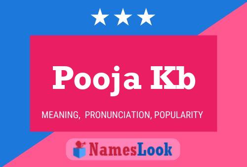 Pooja Kb Namensposter