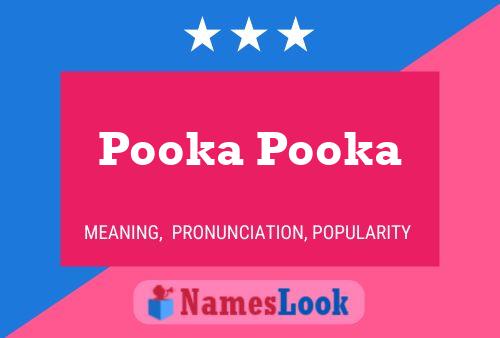 Pooka Pooka Namensposter