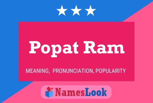 Popat Ram Namensposter