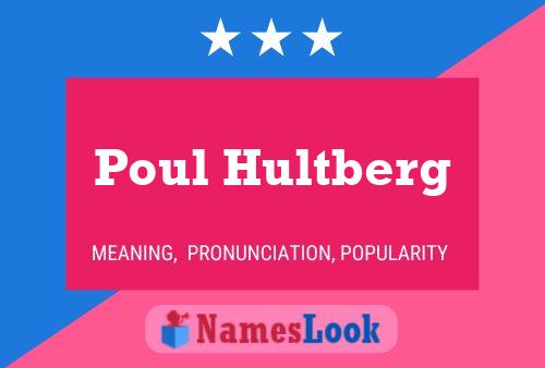 Poul Hultberg Namensposter