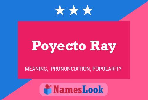 Poyecto Ray Namensposter