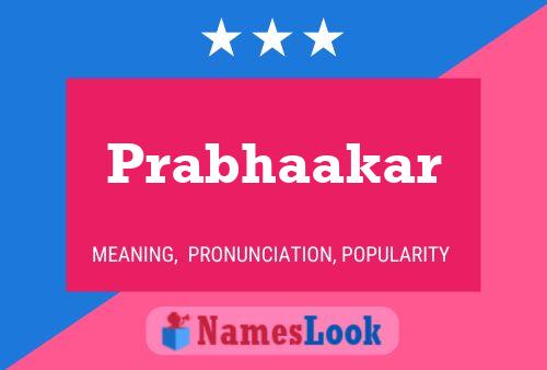 Prabhaakar Namensposter