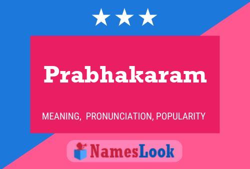 Prabhakaram Namensposter